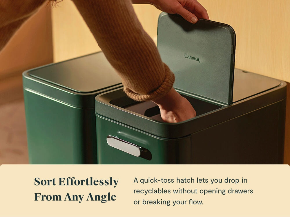 45L 2-Drawer Recycling Bin - Image 5