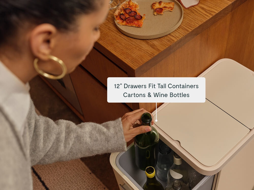 45L 2-Drawer Recycling Bin - Image 6