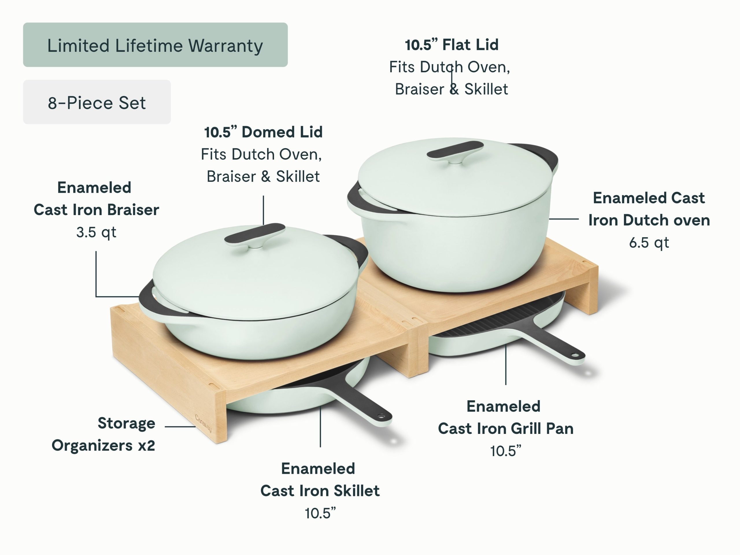 Deluxe Enameled Cast Iron Set - Image 14