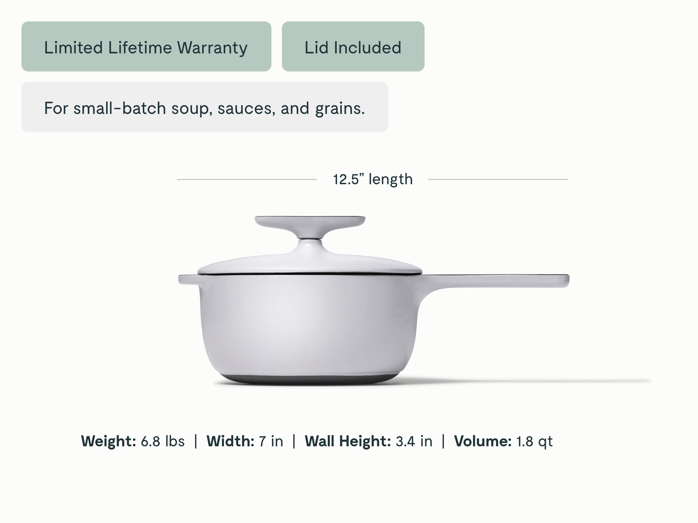 Cast Iron Mini Sauce with Lid - Image 11