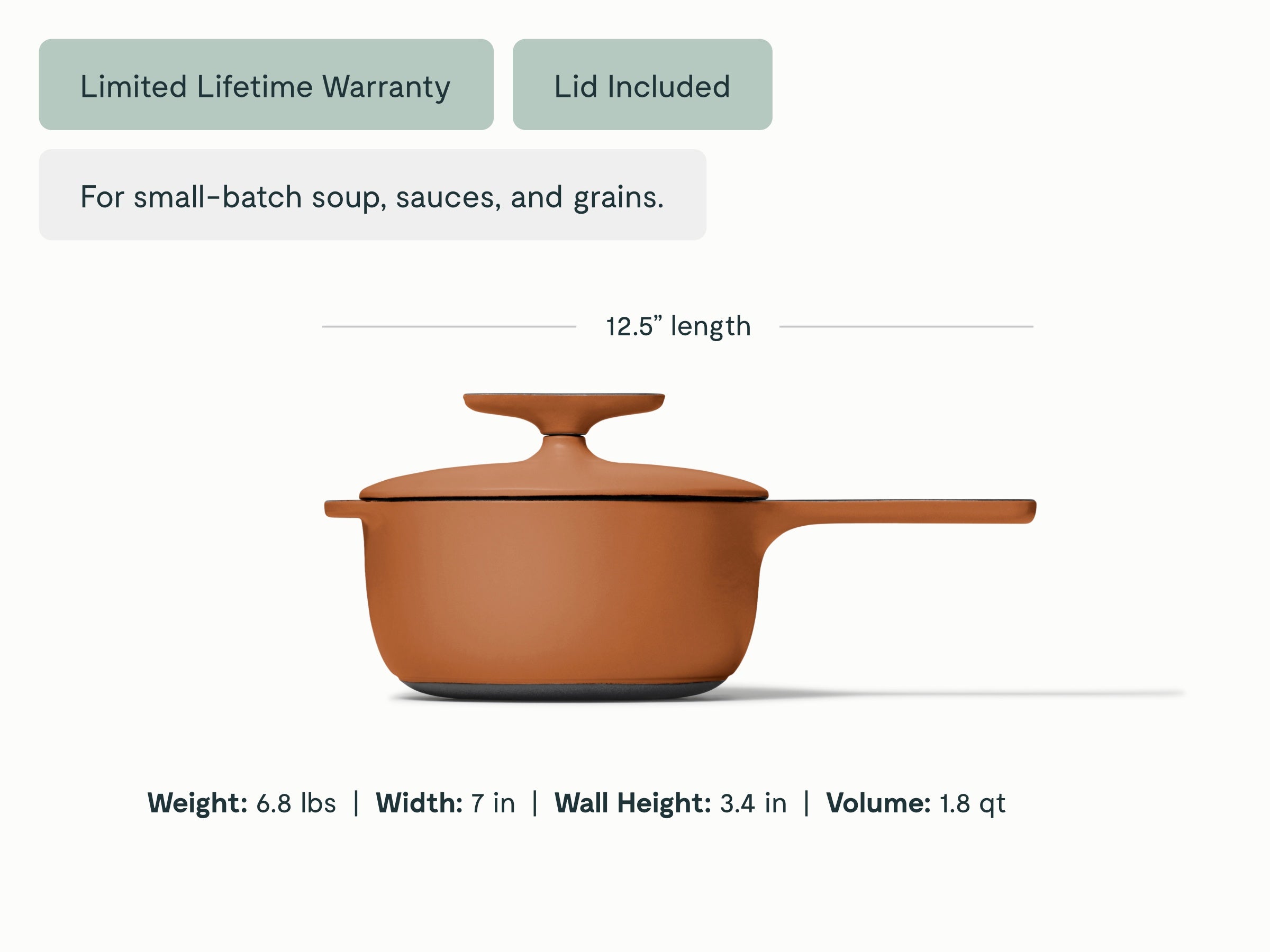 Cast Iron Mini Sauce with Lid - Image 17