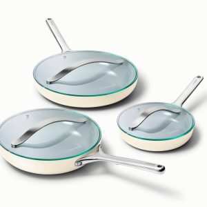 Fry Pan Trio with Glass Lids