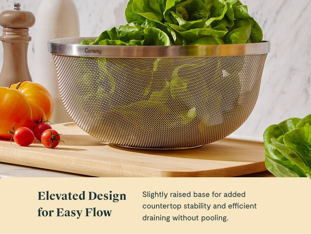 Large Stainless Steel Strainer - Image 4