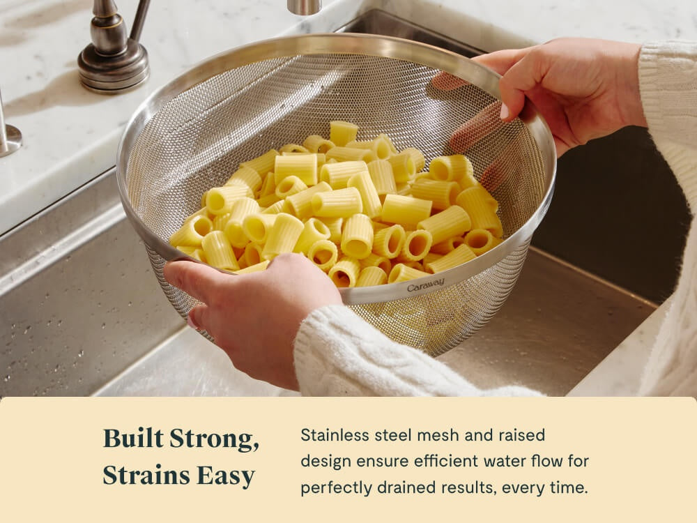 Large Stainless Steel Strainer - Image 3