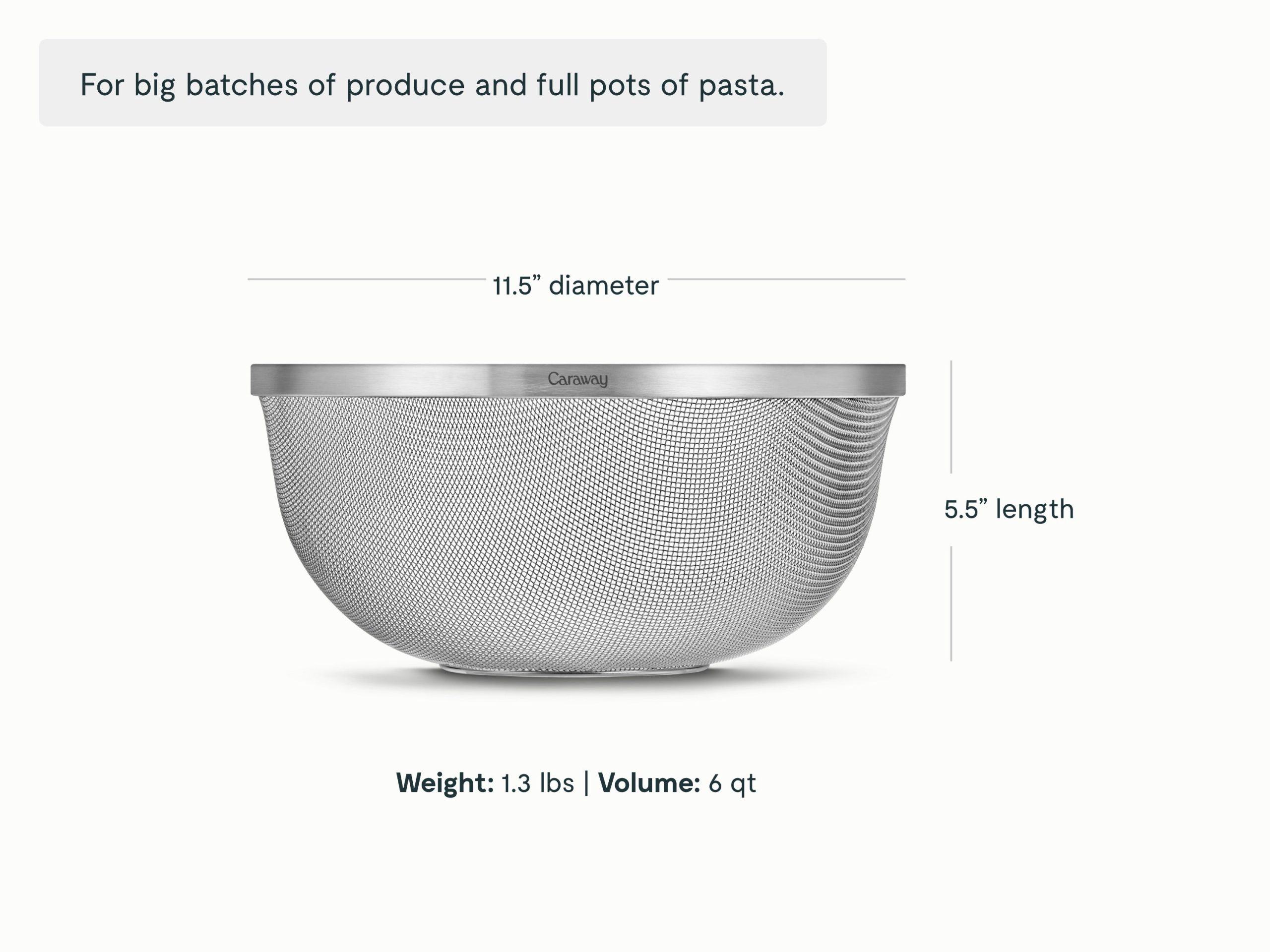 Large Stainless Steel Strainer - Image 2