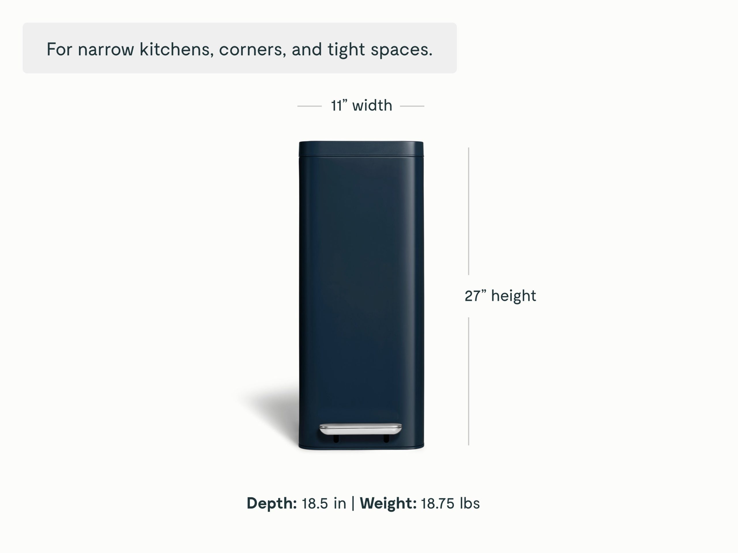 45L Slim Step Trash Can - Image 11