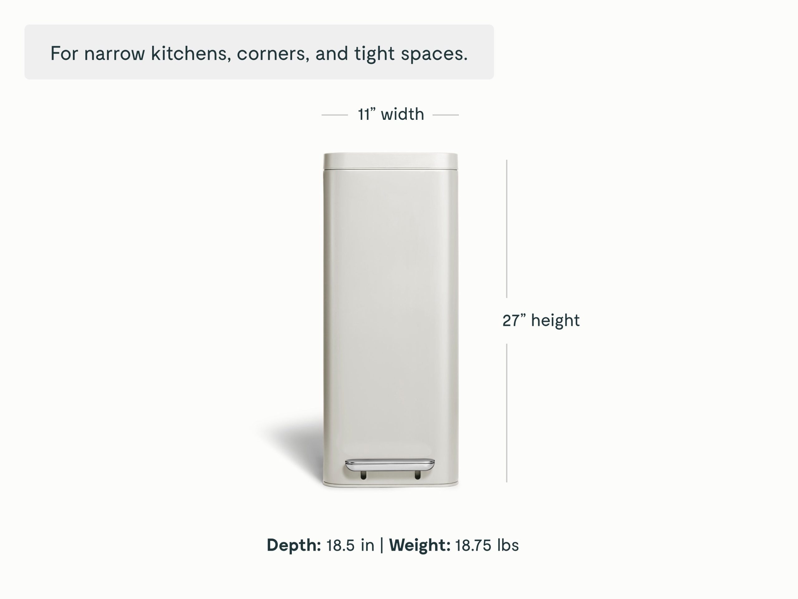 45L Slim Step Trash Can - Image 13