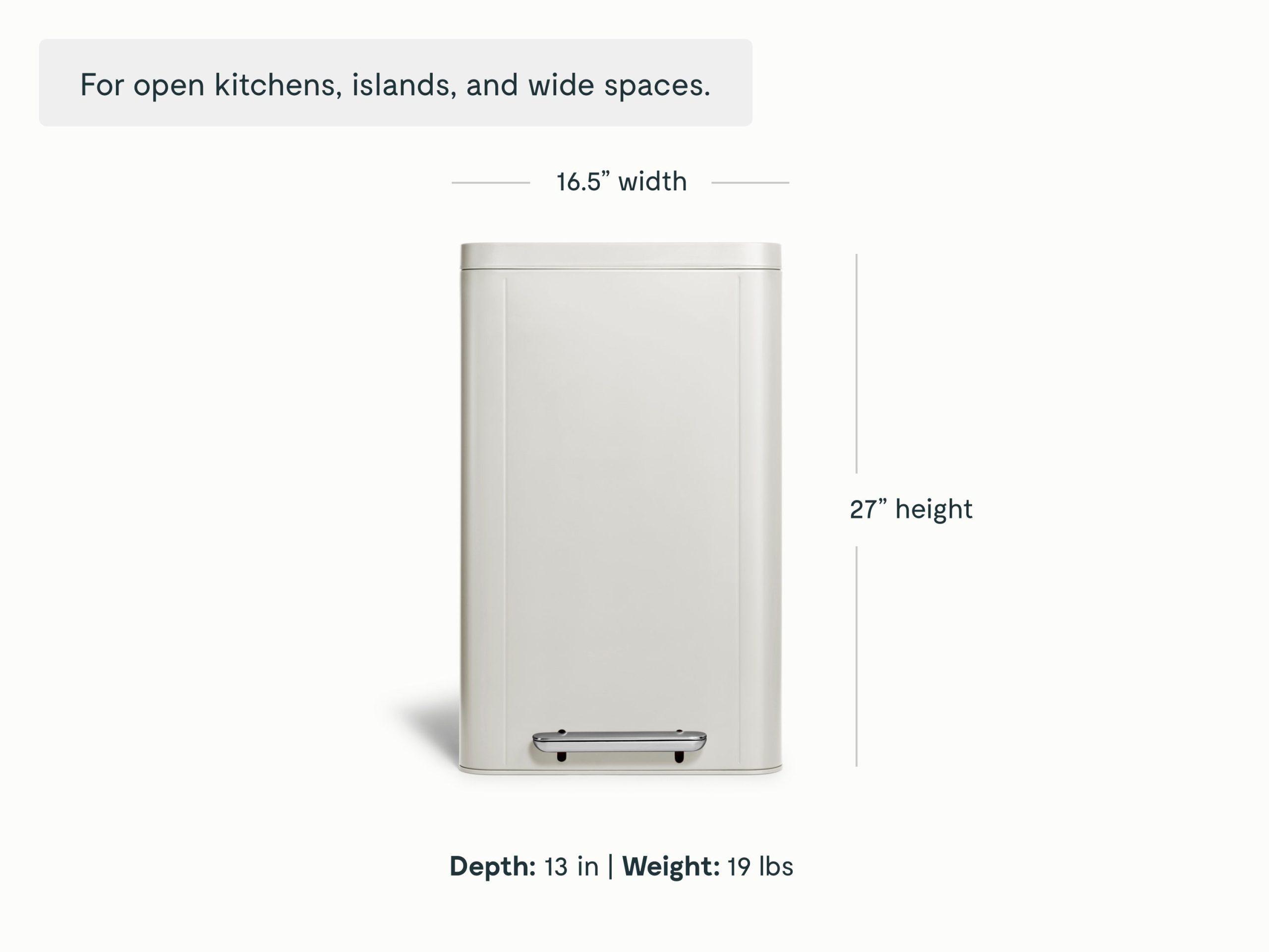 45L Rectangular Step Trash Can - Image 13